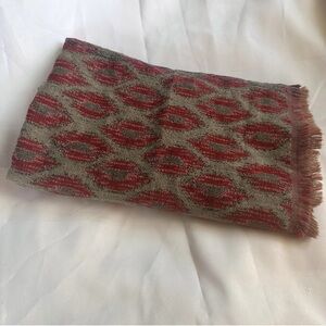 Wool/acrylic/cotton blend womens scarf 29x68